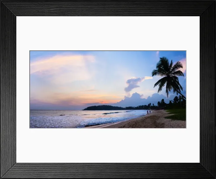 Framed Print : Mirissa Beach, palm tree at sunset on the Indian Ocean, South Coast, Southern Province, Sri Lanka, Asia Framed Print : Mirissa Beach, palm tree at sunset on the Indian Ocean, South Coast, Southern Province, Sri Lanka, Asia
