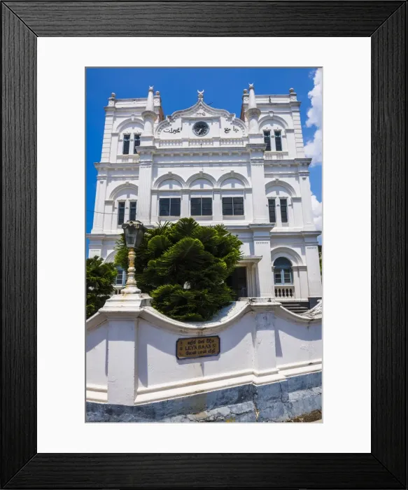 Framed Print : Meeran Jumma Masjid Mosque, Old Town, Galle, South Coast, Southern Province, Sri Lanka, Asia