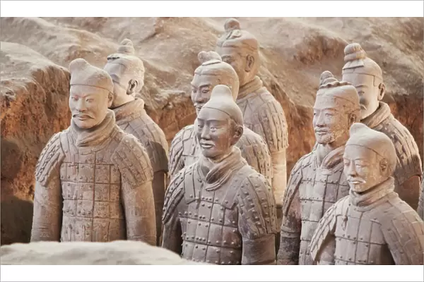 Terracotta warrior figures in the Tomb of Emperor Qinshihuang, Xi an, Shaanxi Province, China