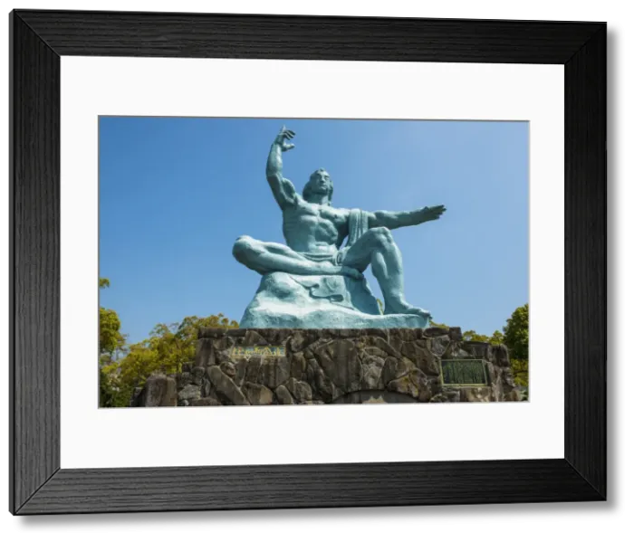 Framed Print : Peace statue in the Peace Park, Nagasaki, Kyushu, Japan, Asia Framed Print : Peace statue in the Peace Park, Nagasaki, Kyushu, Japan, Asia