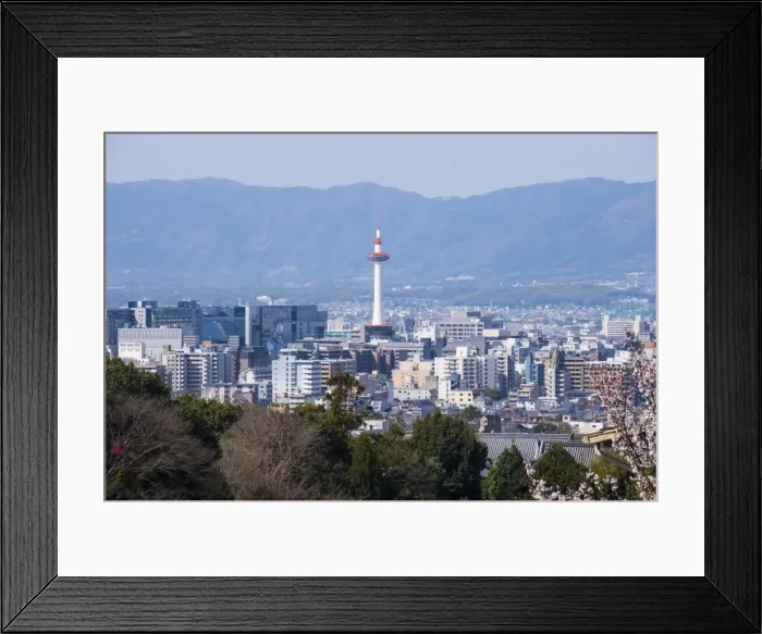 Framed Print : View from the Kiyomizu-dera Buddhist Temple, Kyoto, Japan, Asia Framed Print : View from the Kiyomizu-dera Buddhist Temple, Kyoto, Japan, Asia