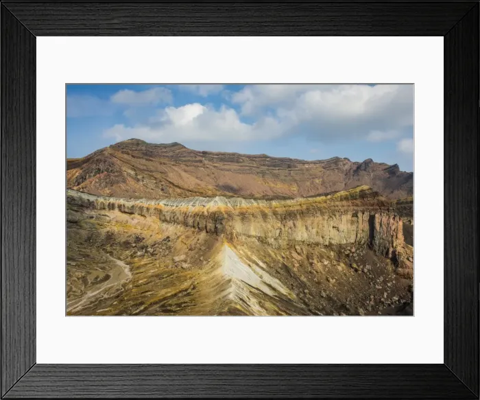 Framed Print : Crater rim on Mount Naka active volcano, Mount Aso, Kyushu, Japan, Asia Framed Print : Crater rim on Mount Naka active volcano, Mount Aso, Kyushu, Japan, Asia