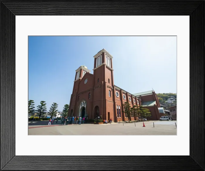 Framed Print : Christian church in Nagasaki, Kyushu, Japan, Asia Framed Print : Christian church in Nagasaki, Kyushu, Japan, Asia