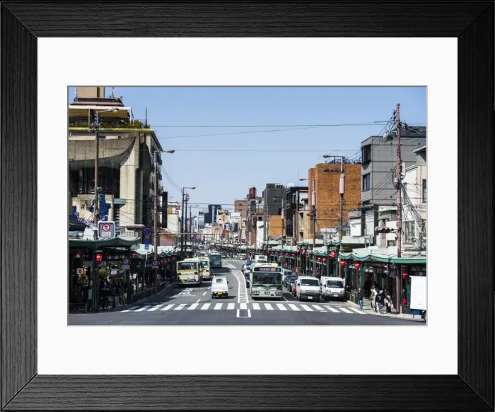 Framed Print : Street scene, Kyoto, Japan, Asia Framed Print : Street scene, Kyoto, Japan, Asia