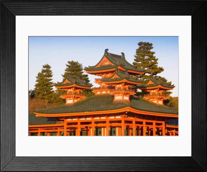 Framed Print : Impressive shrine complex of Heian-Jingu (Shrine), built in 1895, Kyoto City, Kansai Region, Honshu, Japan, Asia Framed Print : Impressive shrine complex of Heian-Jingu (Shrine), built in 1895, Kyoto City, Kansai Region, Honshu, Japan, Asia