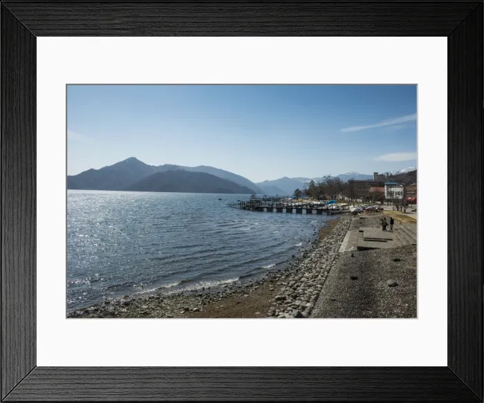 Framed Print : Lake Chuzenji (Chuzenjiko) in Chuzenjiko Onsen, Nikko National Park, Nikko, Kanto, Japan, Asia