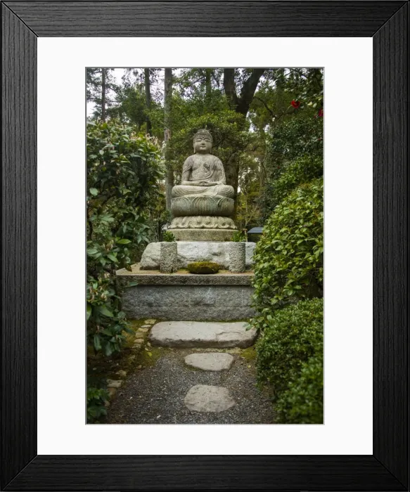 Framed Print : Buddha statue in the Ryoan-ji Temple, UNESCO World Heritage Site, Kyoto, Japan, Asia Framed Print : Buddha statue in the Ryoan-ji Temple, UNESCO World Heritage Site, Kyoto, Japan, Asia