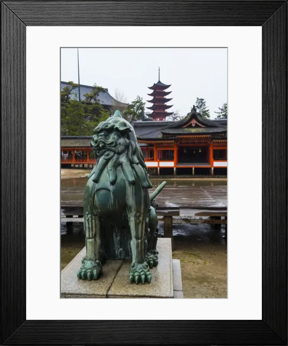 Framed Print : Lion statue, Itsukushima Shrine, UNESCO World Heritage Site, Miyajima, Japan, Asia Framed Print : Lion statue, Itsukushima Shrine, UNESCO World Heritage Site, Miyajima, Japan, Asia