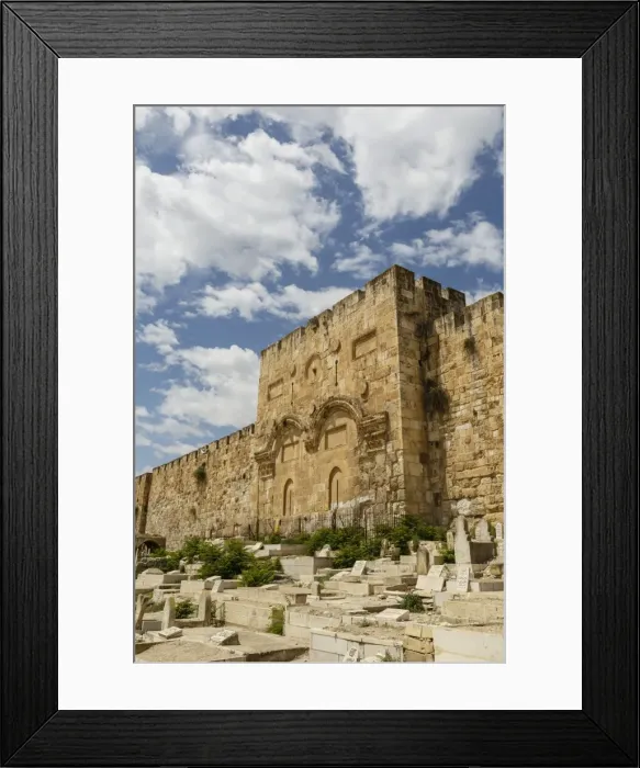 Framed Print : The Golden Gate on the eastern wall of the Temple Mount, UNESCO World Heritage Site, Jerusalem, Israel, Middle East Framed Print : The Golden Gate on the eastern wall of the Temple Mount, UNESCO World Heritage Site, Jerusalem, Israel, Middle East