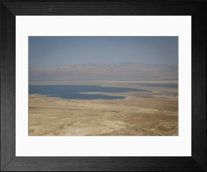 Framed Print : View over the Dead Sea from Masada fortress on the edge of the Judean Desert, Israel, Middle East Framed Print : View over the Dead Sea from Masada fortress on the edge of the Judean Desert, Israel, Middle East