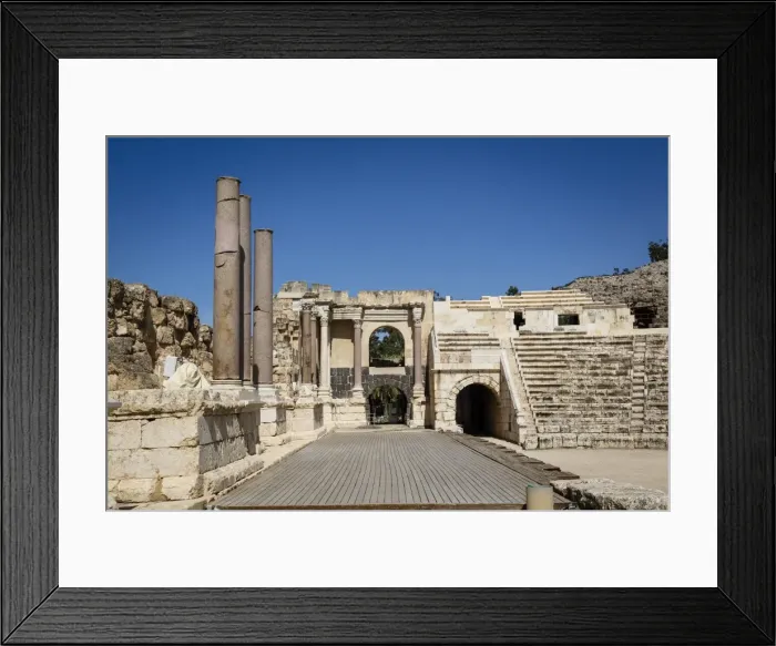 Framed Print : Amphitheatre, ruins of the Roman-Byzantine city of Scythopolis, Tel Beit Shean National Park, Beit Shean, Israel, Middle East Framed Print : Amphitheatre, ruins of the Roman-Byzantine city of Scythopolis, Tel Beit Shean National Park, Beit Shean, Israel, Middle East