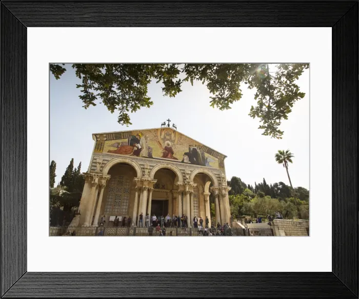 Framed Print : The Basilica of the Agony (Church of All Nations) at the Garden of Gethsemane, Jerusalem, Israel, Middle East Framed Print : The Basilica of the Agony (Church of All Nations) at the Garden of Gethsemane, Jerusalem, Israel, Middle East