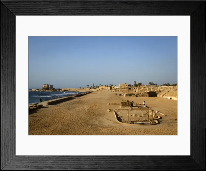Framed Print : The Roman hippodrome, Caesarea, Israel, Middle East Framed Print : The Roman hippodrome, Caesarea, Israel, Middle East