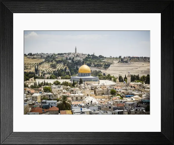 Framed Print : View over the Old City with the Dome of the Rock, UNESCO World Heritage Site, Jerusalem, Israel, Middle East Framed Print : View over the Old City with the Dome of the Rock, UNESCO World Heritage Site, Jerusalem, Israel, Middle East