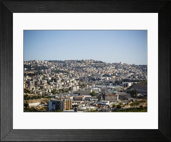 Framed Print : View over Nazareth, Galilee region, Israel, Middle East Framed Print : View over Nazareth, Galilee region, Israel, Middle East
