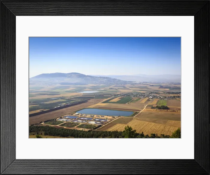 Framed Print : A view over Jezreel Valley from Mount Precipice, Nazareth, Galilee region, Israel, Middle East Framed Print : A view over Jezreel Valley from Mount Precipice, Nazareth, Galilee region, Israel, Middle East