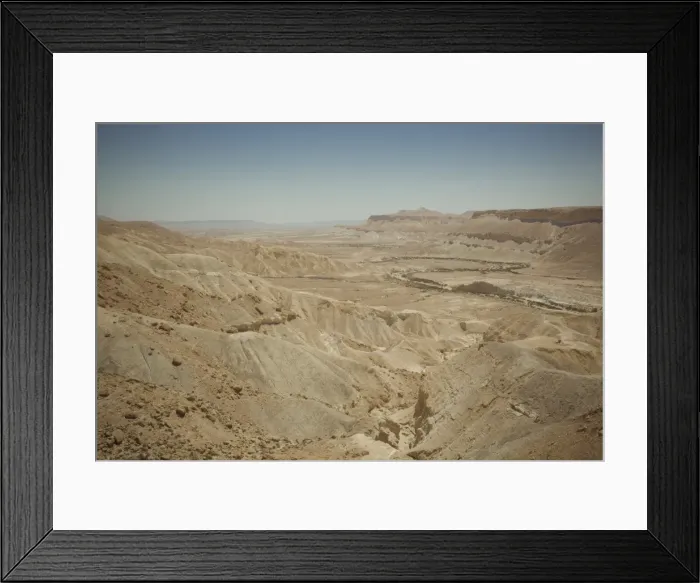 Framed Print : Landscape of the Zin valley, Negev region, Israel, Middle East Framed Print : Landscape of the Zin valley, Negev region, Israel, Middle East