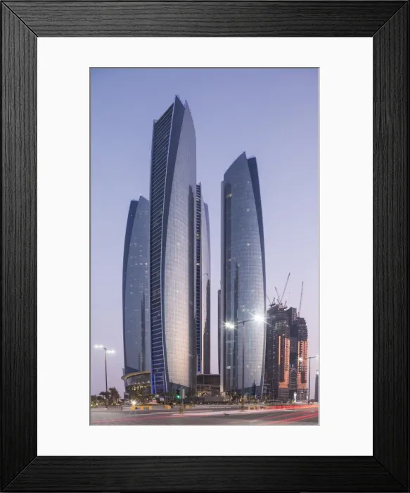 Framed Print : The Etihad Towers, Abu Dhabi, United Arab Emirates, Middle East Framed Print : The Etihad Towers, Abu Dhabi, United Arab Emirates, Middle East