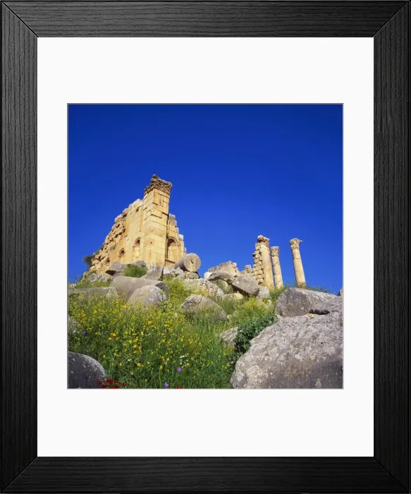 Framed Print : Temple of Zeus, Jerash, Jordan, Middle East Framed Print : Temple of Zeus, Jerash, Jordan, Middle East