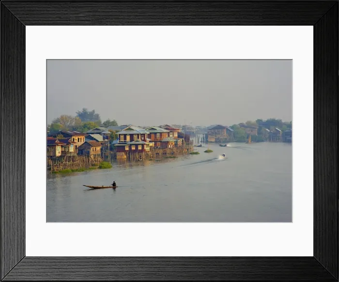 Framed Print : Nampan village, Inle Lake, Shan State, Myanmar (Burma), Asia Framed Print : Nampan village, Inle Lake, Shan State, Myanmar (Burma), Asia