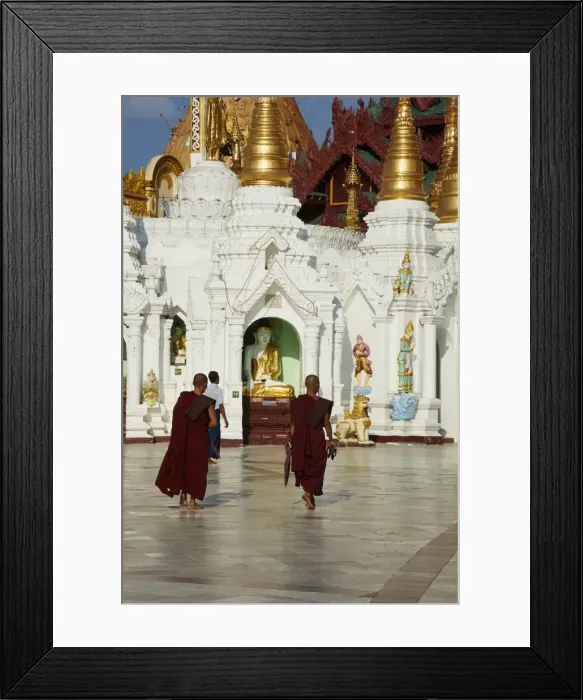 Framed Print : Monks, Shwedagon Paya, Yangon (Rangoon), Myanmar (Burma), Asia Framed Print : Monks, Shwedagon Paya, Yangon (Rangoon), Myanmar (Burma), Asia
