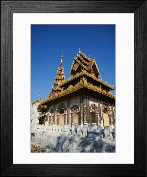 Framed Print : Kawhnat Monastery, near Maylamyine (Moulmein), Mon State, Myanmar (Burma), Asia Framed Print : Kawhnat Monastery, near Maylamyine (Moulmein), Mon State, Myanmar (Burma), Asia