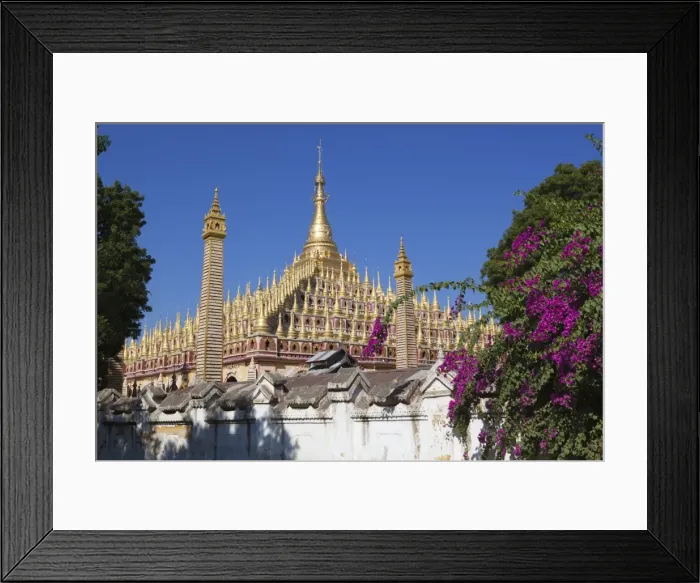 Framed Print : Thanboddhay Paya (pagoda) with rows of gilt mini-stupas on roof, near Monywa, Monywa Region, Myanmar (Burma), Asia Framed Print : Thanboddhay Paya (pagoda) with rows of gilt mini-stupas on roof, near Monywa, Monywa Region, Myanmar (Burma), Asia
