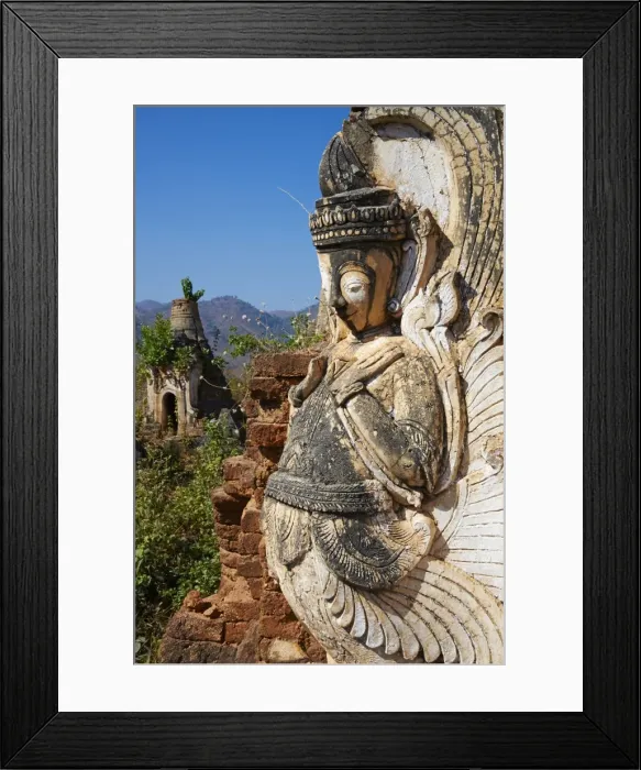 Framed Print : Shwe Inn Thein temple, Inn Dein village, Inle Lake, Shan State, Myanmar (Burma), Asia Framed Print : Shwe Inn Thein temple, Inn Dein village, Inle Lake, Shan State, Myanmar (Burma), Asia