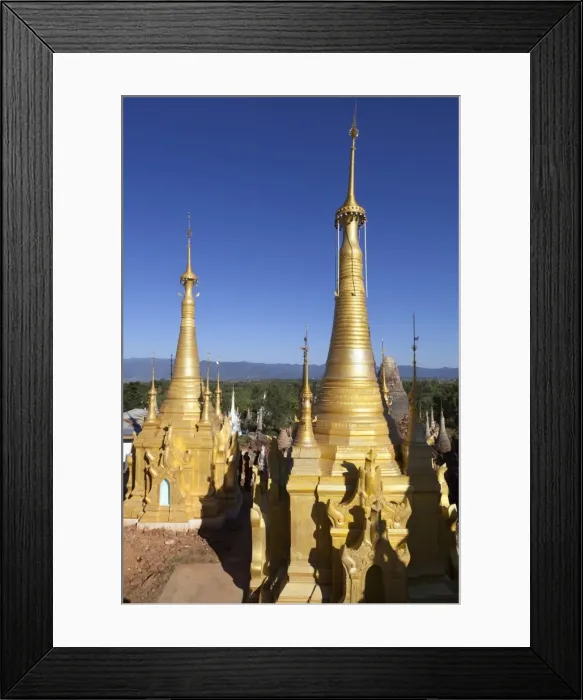 Framed Print : Shwe Inn Thein Pagoda, containing 1054 17th and 18th century Zedi, Inle Lake, Shan State, Myanmar (Burma), Asia Framed Print : Shwe Inn Thein Pagoda, containing 1054 17th and 18th century Zedi, Inle Lake, Shan State, Myanmar (Burma), Asia