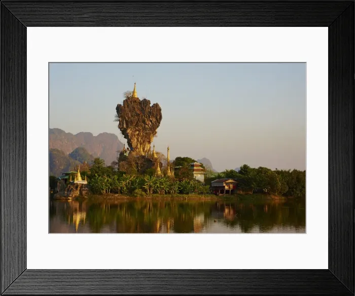 Framed Print : Kyauk Kalap Monastery, Hpa-An, Karen State, Myanmar (Burma), Asia Framed Print : Kyauk Kalap Monastery, Hpa-An, Karen State, Myanmar (Burma), Asia