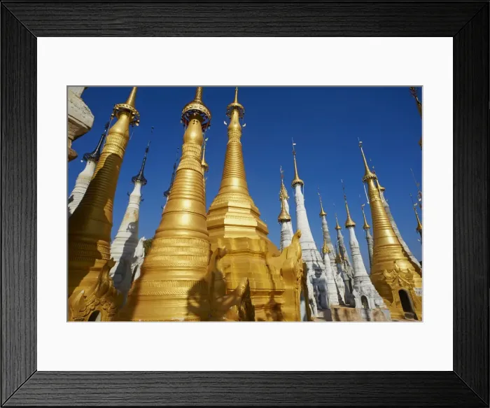 Framed Print : The 1045 stupas of Shwe Inn Thein temple, Inn Dein village, Inle Lake, Shan State, Myanmar (Burma), Asia Framed Print : The 1045 stupas of Shwe Inn Thein temple, Inn Dein village, Inle Lake, Shan State, Myanmar (Burma), Asia