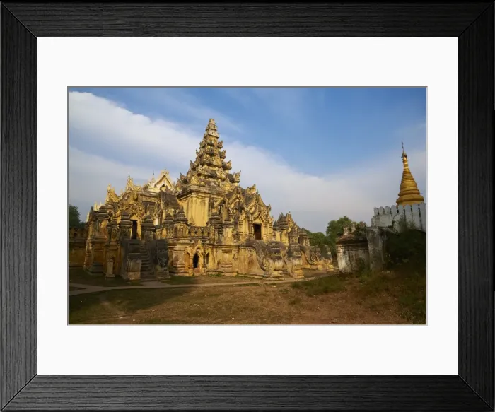 Framed Print : Maha Aungmye Bonzan monastery (Kyuang Ok) (Royal Monastery), dating from the Ava period, in the old capital of Inwa, Mandalay, Myanmar (Burma), Asia Framed Print : Maha Aungmye Bonzan monastery (Kyuang Ok) (Royal Monastery), dating from the Ava period, in the old capital of Inwa, Mandalay, Myanmar (Burma), Asia