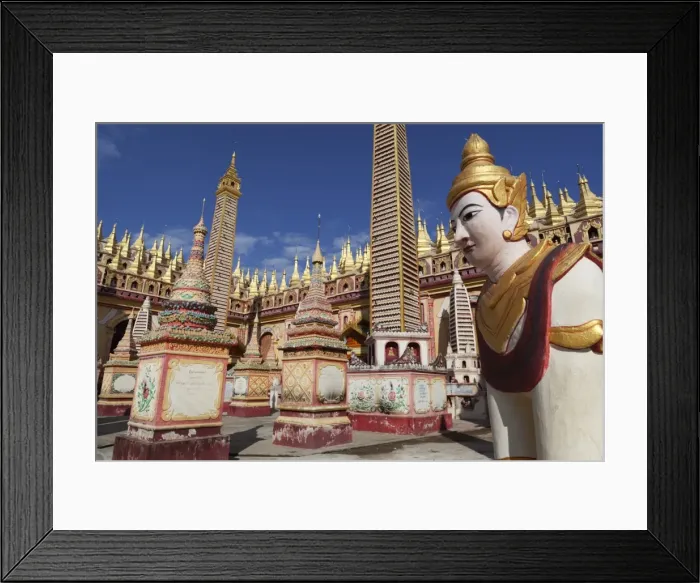 Framed Print : Thanboddhay Paya (pagoda) decorated with mini Buddha images and gilt mini-stupas, near Monywa, Monywa Region, Myanmar (Burma), Asia Framed Print : Thanboddhay Paya (pagoda) decorated with mini Buddha images and gilt mini-stupas, near Monywa, Monywa Region, Myanmar (Burma), Asia