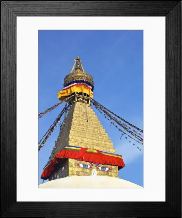 Framed Print : All seeing eyes of the Buddha, Boudhanath Stupa, UNESCO World Heritage Site, Kathmandu, Nepal, Asia Framed Print : All seeing eyes of the Buddha, Boudhanath Stupa, UNESCO World Heritage Site, Kathmandu, Nepal, Asia