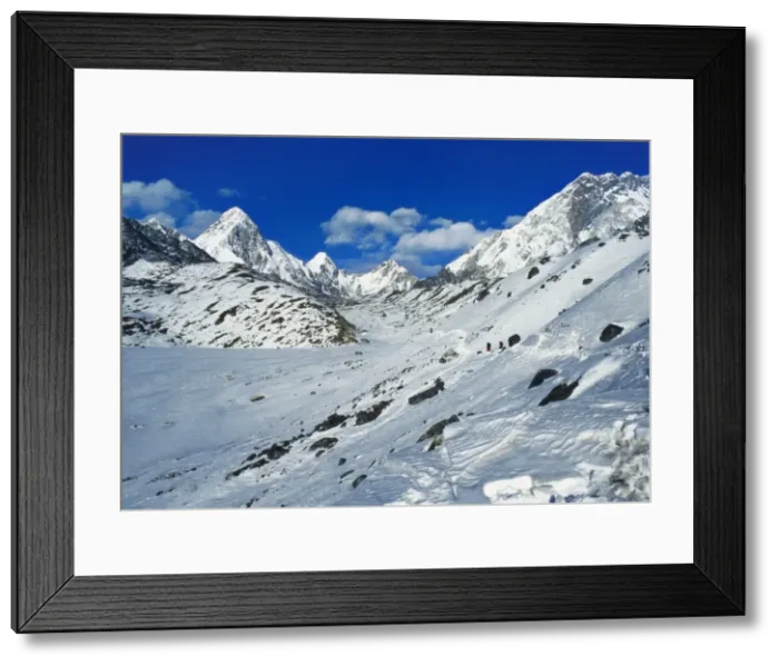 Framed Print : Imja Khola Valley, Nepal, Asia Framed Print : Imja Khola Valley, Nepal, Asia
