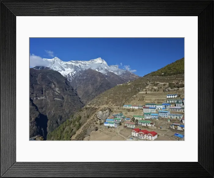 Framed Print : Namche Bazaar, Nepal, Himalayas, Asia Framed Print : Namche Bazaar, Nepal, Himalayas, Asia