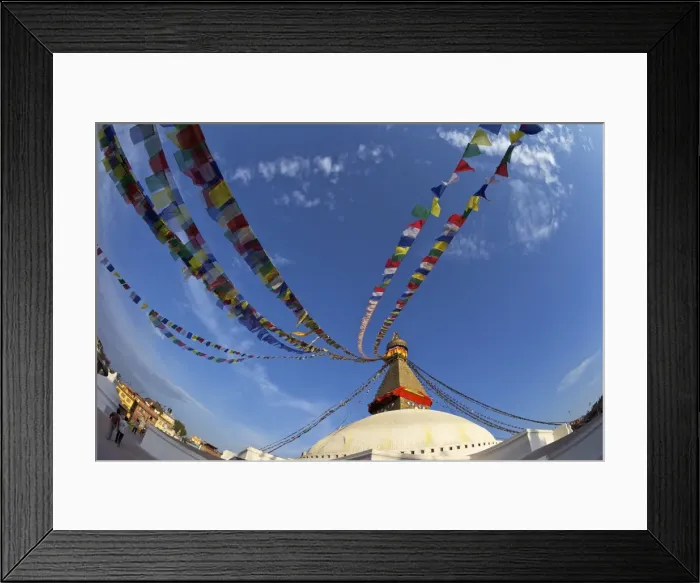Framed Print : Boudhanath Stupa, UNESCO World Heritage Site, Kathmandu, Nepal, Asia