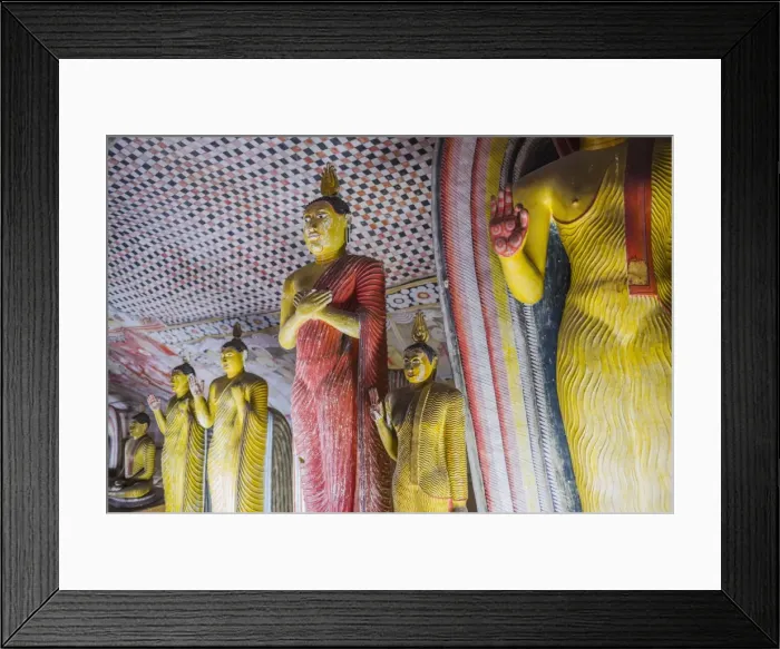 Framed Print : Buddha statues in Cave 2 (Cave of the Great Kings), Dambulla Cave Temples, UNESCO World Heritage Site, Dambulla, Central Province, Sri Lanka, Asia Framed Print : Buddha statues in Cave 2 (Cave of the Great Kings), Dambulla Cave Temples, UNESCO World Heritage Site, Dambulla, Central Province, Sri Lanka, Asia