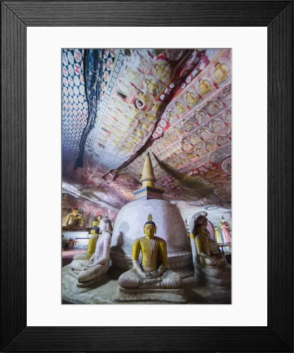 Framed Print : Cave 2 (Cave of the Great Kings) (Temple of the Great Kings), Dambulla Cave Temples, UNESCO World Heritage Site, Central Province, Sri Lanka, Asia Framed Print : Cave 2 (Cave of the Great Kings) (Temple of the Great Kings), Dambulla Cave Temples, UNESCO World Heritage Site, Central Province, Sri Lanka, Asia