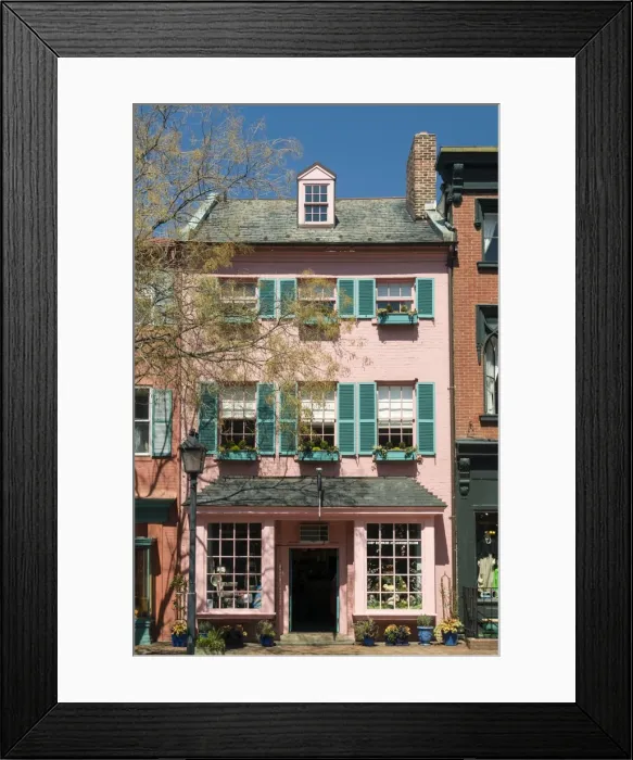 Framed Print : Historic buildings on Cameron Street in Old Town Alexandria, Virginia, United States of America, North America Framed Print : Historic buildings on Cameron Street in Old Town Alexandria, Virginia, United States of America, North America