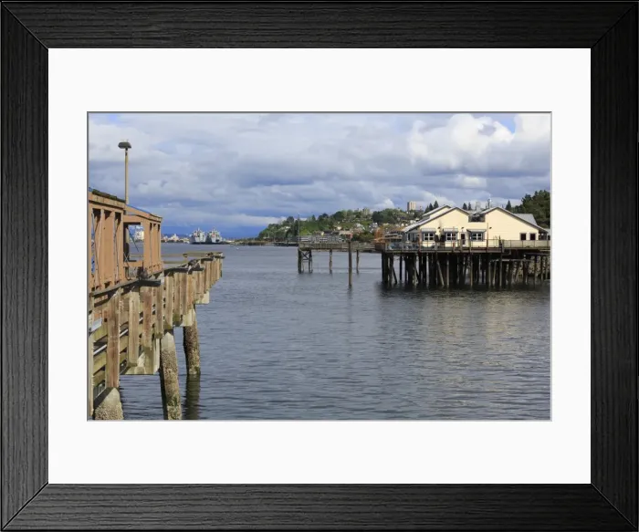 Framed Print : Waterfront restaurant in Tacoma, Washington State, United States of America, North America Framed Print : Waterfront restaurant in Tacoma, Washington State, United States of America, North America