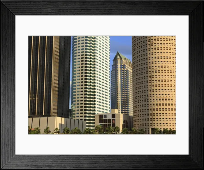 Framed Print : Downtown skyscrapers, Tampa, Florida, United States of America, North America Framed Print : Downtown skyscrapers, Tampa, Florida, United States of America, North America