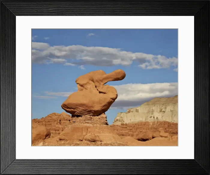 Framed Print : Hoodoo under clouds, Goblin Valley State Park, Utah, United States of America, North America Framed Print : Hoodoo under clouds, Goblin Valley State Park, Utah, United States of America, North America
