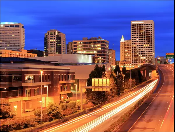 Tacoma skyline, Washington State, United States of America, North America