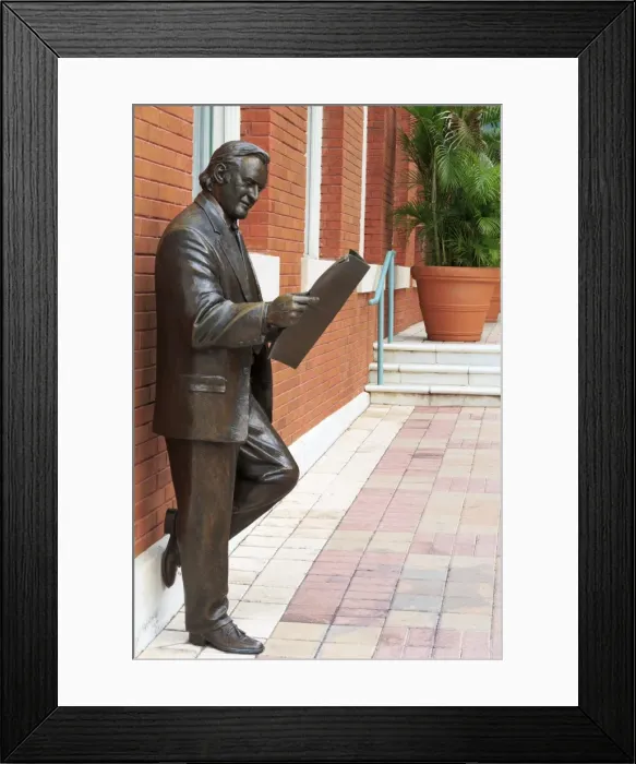 Framed Print : R. Manteiga statue in Centro Ybor, Tampa, Florida, United States of America, North America Framed Print : R. Manteiga statue in Centro Ybor, Tampa, Florida, United States of America, North America