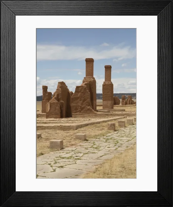 Framed Print : Remains of buildings at Fort Union National Monument, New Mexico, United States of America, North America Framed Print : Remains of buildings at Fort Union National Monument, New Mexico, United States of America, North America