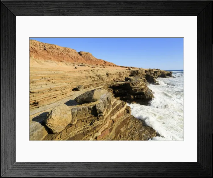 Framed Print : Coastline in Cabrillo National Monument, San Diego, California, United States of America, North America Framed Print : Coastline in Cabrillo National Monument, San Diego, California, United States of America, North America