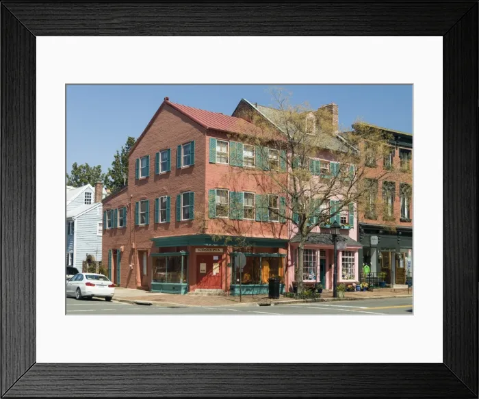 Framed Print : Historic buildings on Cameron Street in Old Town Alexandria, Virginia, United States of America, North America Framed Print : Historic buildings on Cameron Street in Old Town Alexandria, Virginia, United States of America, North America