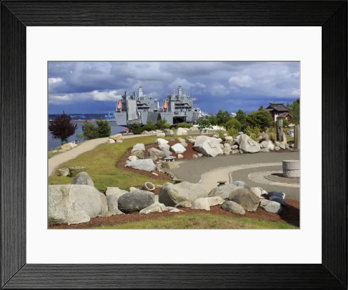 Framed Print : Chinese Reconciliation Park, Tacoma, Washington State, United States of America, North America Framed Print : Chinese Reconciliation Park, Tacoma, Washington State, United States of America, North America