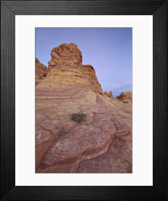 Framed Print : Sandstone formation at dawn, Coyote Buttes Wilderness, Vermillion Cliffs National Monument, Arizona, United States of America, North America Framed Print : Sandstone formation at dawn, Coyote Buttes Wilderness, Vermillion Cliffs National Monument, Arizona, United States of America, North America